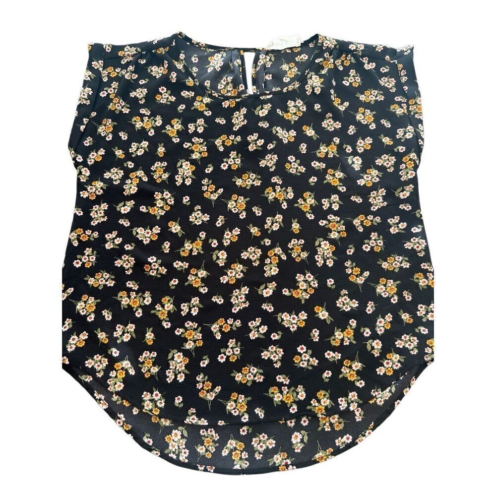 HIPPIE ROSE FLOWERS blouse top size L